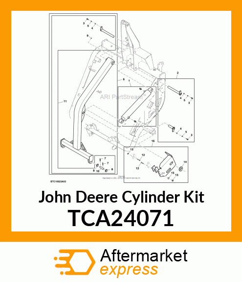 CYLINDER KIT, CYLINDER, LIFTING INC TCA24071