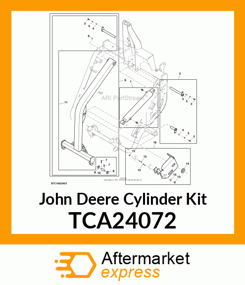 CYLINDER KIT, CYLINDER,MOUNTING KIT TCA24072