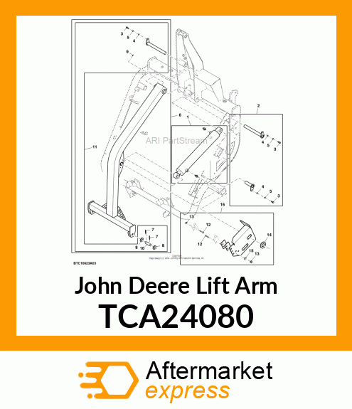 ARM, LIFT MOUNTING KIT TCA24080