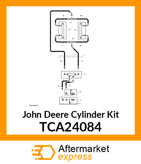 CYLINDER, OPENING INCL MOUNTING KIT TCA24084