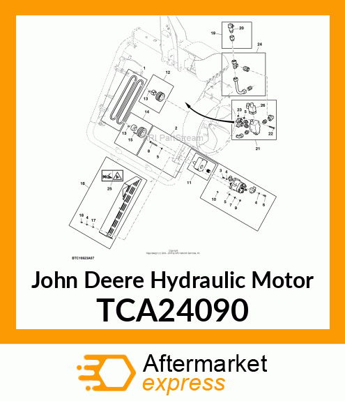 MOTOR, HYDRAULIC TCA24090