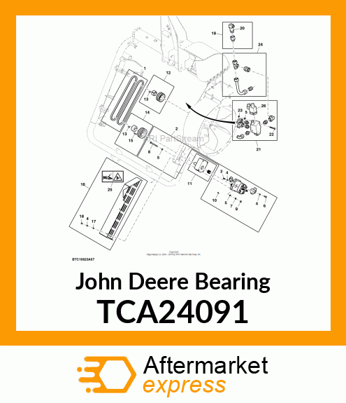 BEARING, HYDRAULIC MOTOR OUTBOARD TCA24091