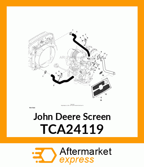 SCREEN, REAR TCA24119