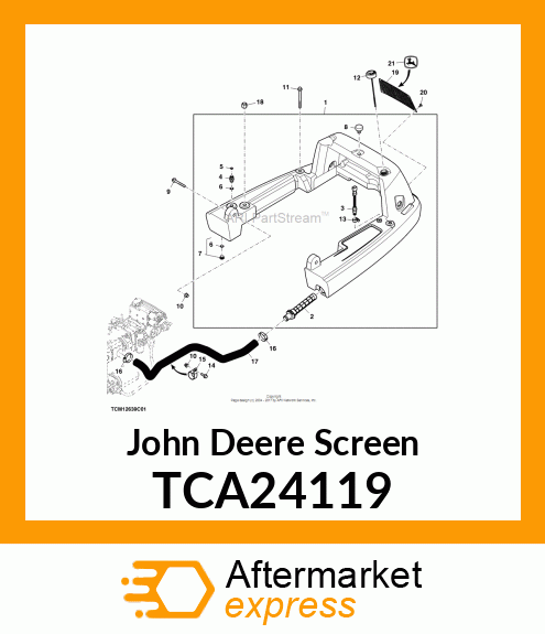 SCREEN, REAR TCA24119