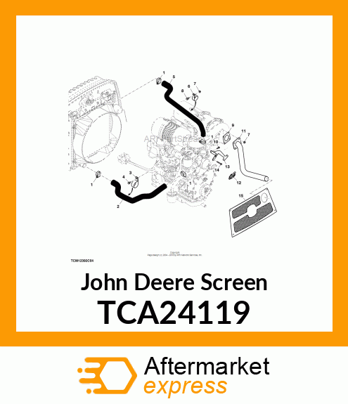 SCREEN, REAR TCA24119