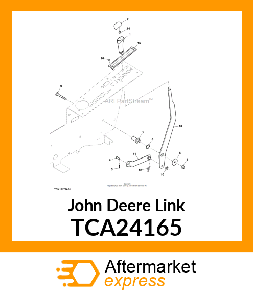 DECK LIFT LINKAGE, WELDMENT TCA24165