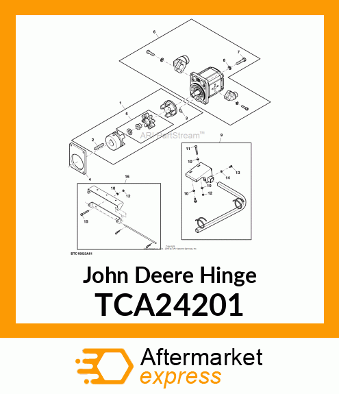 HINGE, HOOD TCA24201