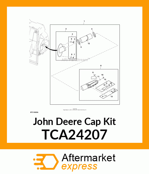 CAP, MOUNTING KIT TURBINE TCA24207