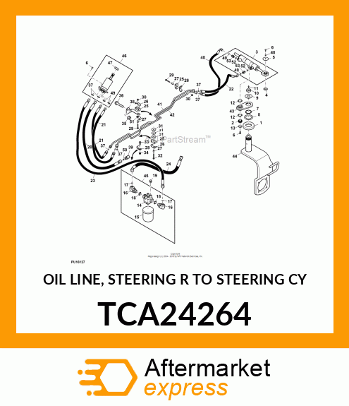 OIL LINE, STEERING R TO STEERING CY TCA24264