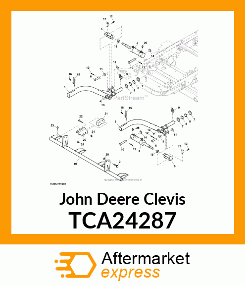 CLEVIS, LOST MOTION WELDED (8000) TCA24287