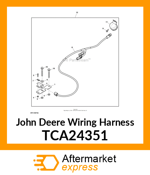 WIRING HARNESS, BACKUP ALARM TCA24351