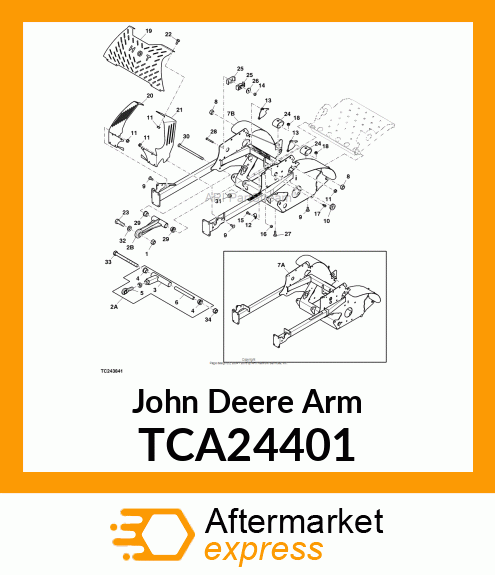 ARM CONTROL WELDMENT 600M TCA24401