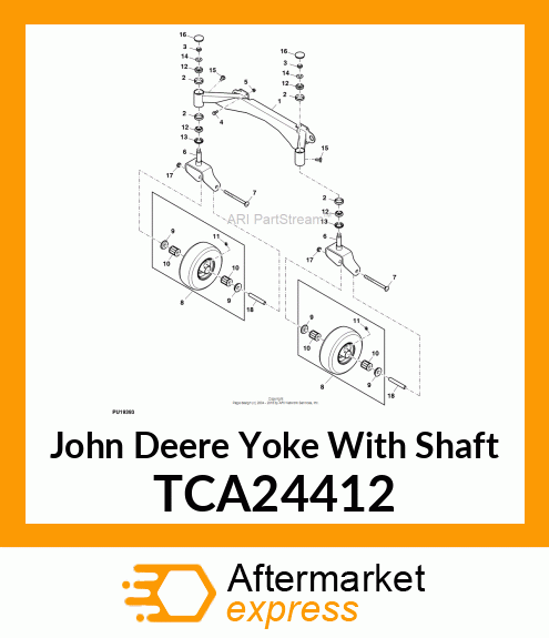 YOKE WITH SHAFT TCA24412