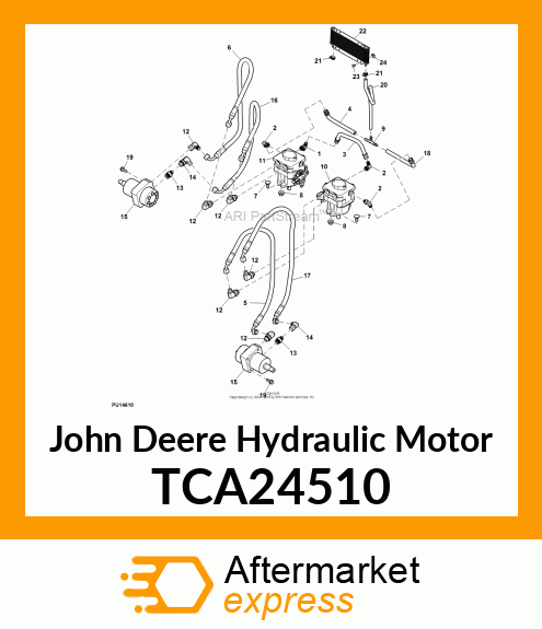 HYDRAULIC MOTOR, 200CC TRACTION DRI TCA24510