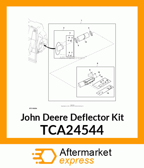 HOSE ADAPTER KIT, DIA. 200MM TCA24544