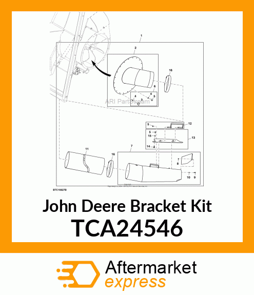 BRACKET KIT, HOSE ADAPTER PIN TCA24546