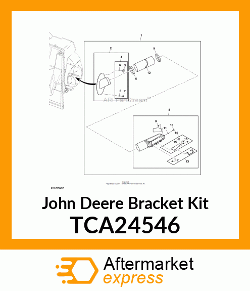 BRACKET KIT, HOSE ADAPTER PIN TCA24546