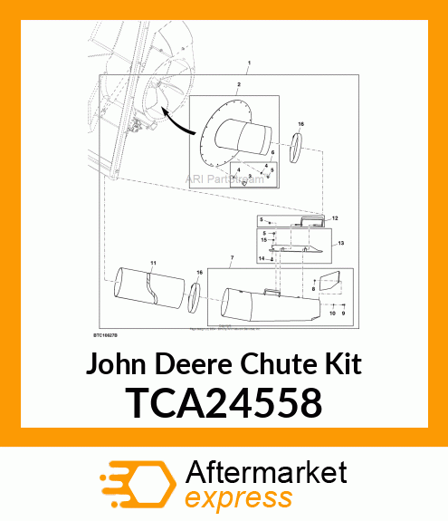 HOSE ADAPTER KIT, DIA. 220MM TCA24558