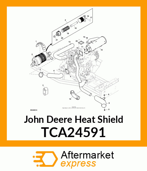 SHIELD, MUFFLER ELBOW TCA24591