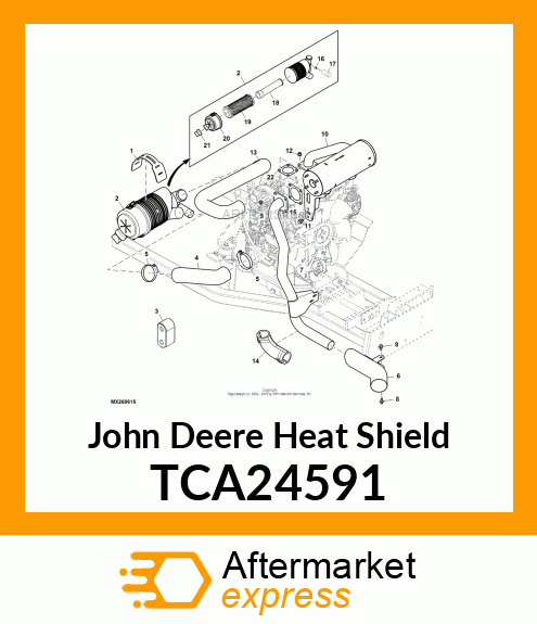 SHIELD, MUFFLER ELBOW TCA24591