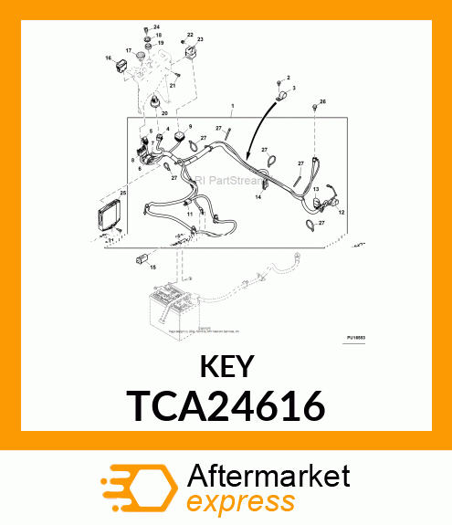 KEY, IGNITION TCA24616