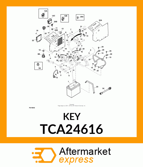 KEY, IGNITION TCA24616