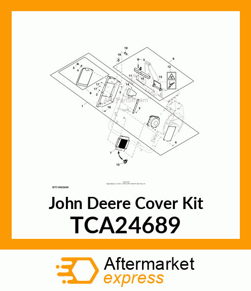 COVER, WITH HARDWARE TCA24689