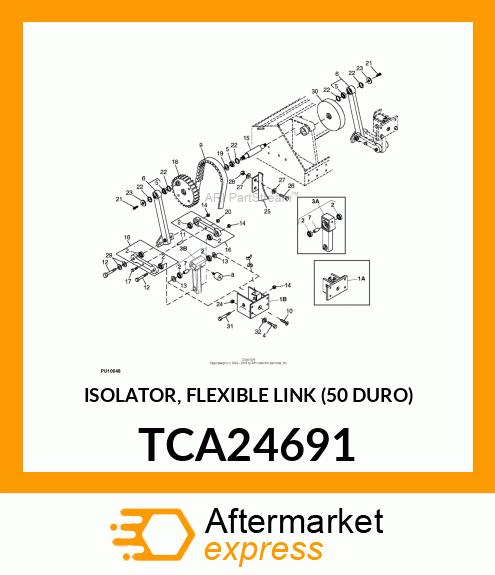 ISOLATOR, FLEXIBLE LINK (50 DURO) TCA24691