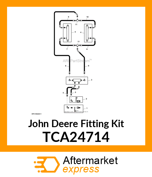 KIT, QUICK CONNECT FTG, MALE TCA24714