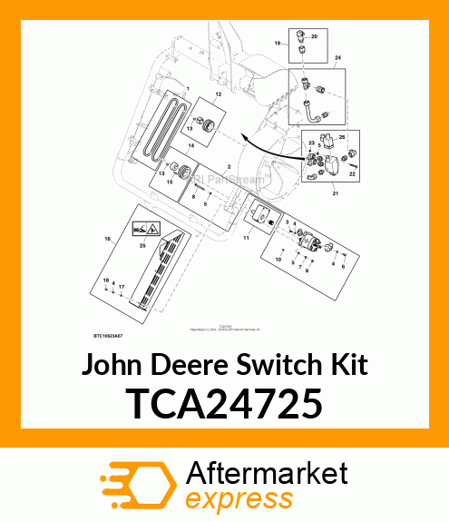 KIT, TEMP SWITCH WITH FITTING TCA24725