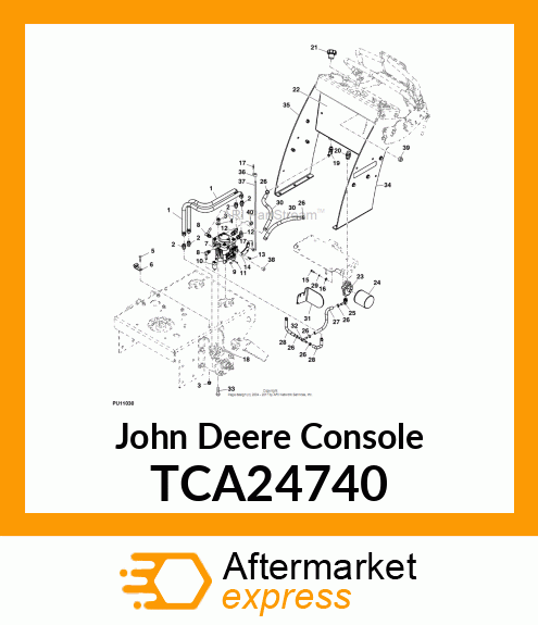 ASM, RH UPRIGHT TL W/LABEL TCA24740