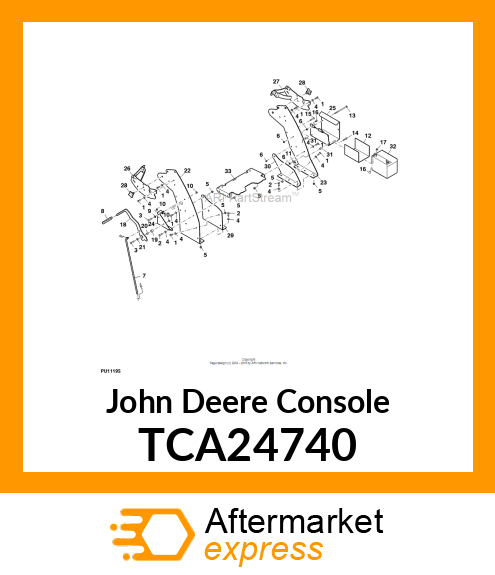 ASM, RH UPRIGHT TL W/LABEL TCA24740