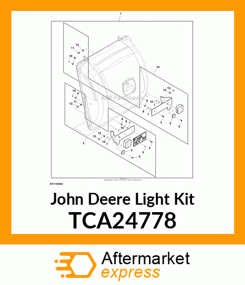 KIT, MCS REAR LIGHT ASSY, RH TCA24778