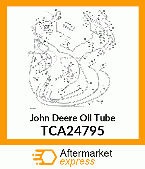 HYDRAULIC LINE, OIL COOLER TCA24795