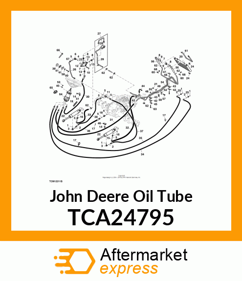 HYDRAULIC LINE, OIL COOLER TCA24795