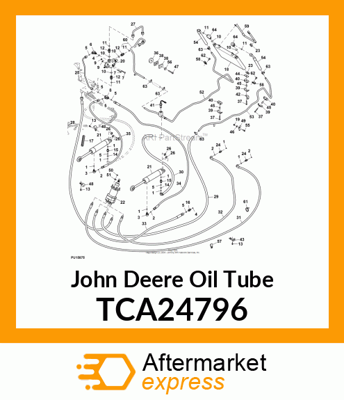 HYDRAULIC LINE, OIL COOLER TCA24796