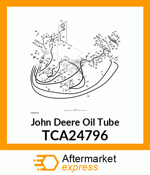 HYDRAULIC LINE, OIL COOLER TCA24796