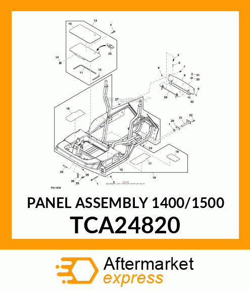 PANEL ASSEMBLY 1400/1500 TCA24820