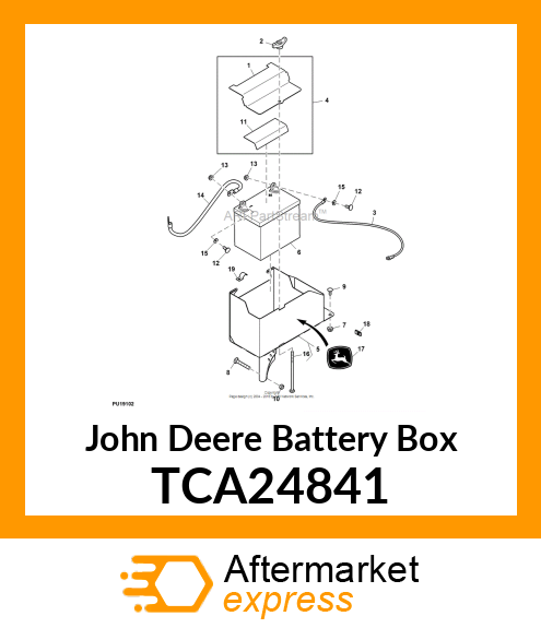 BOX BATTERY COVER TCA24841