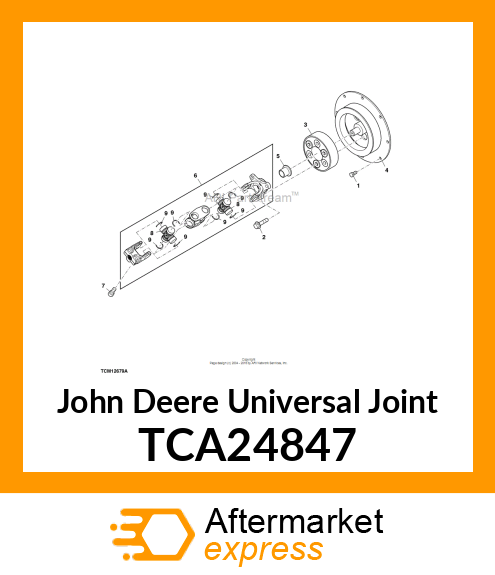 DRIVESHAFT, DOUBLE U TCA24847