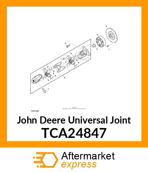 DRIVESHAFT, DOUBLE U TCA24847