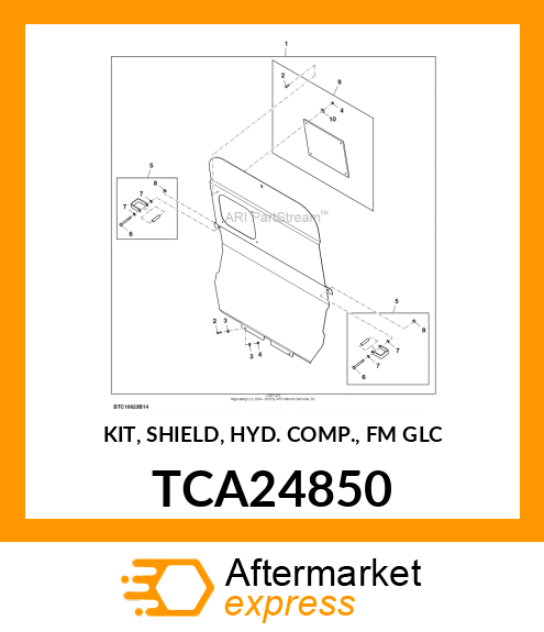 KIT, SHIELD, HYD. COMP., FM GLC TCA24850