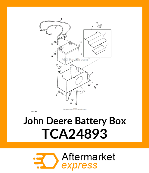 BATTERY BOX, 600R WELDMENT TCA24893