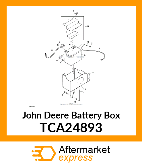 BATTERY BOX, 600R WELDMENT TCA24893