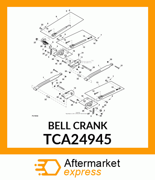 BELLCRANK, FRONT ASM TCA24945