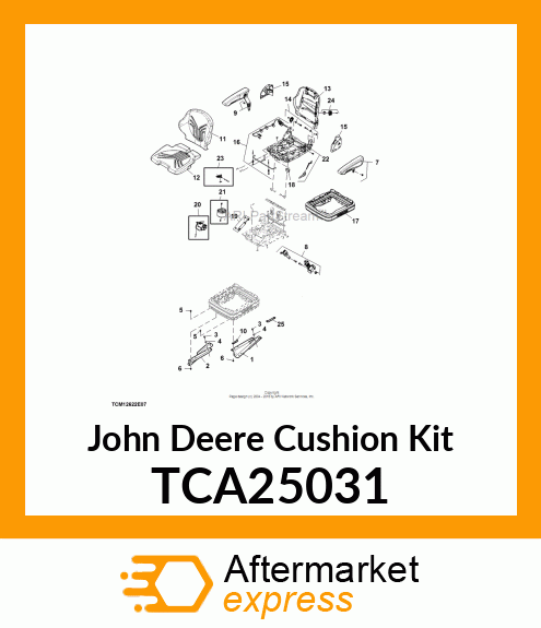 KIT, BACKREST TCA25031