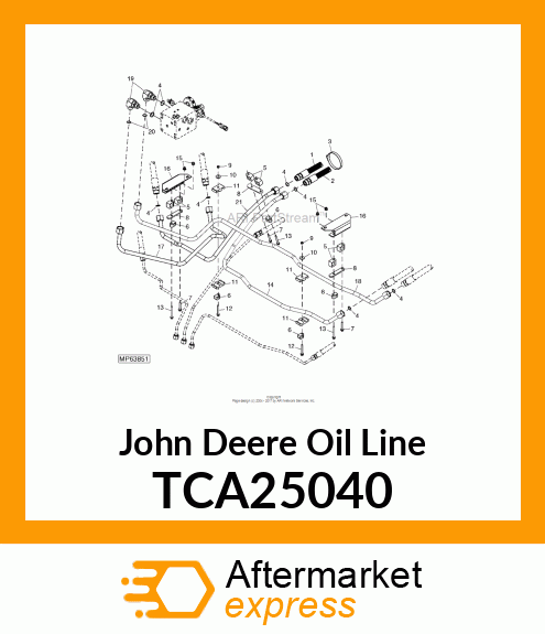 OIL LINE TCA25040