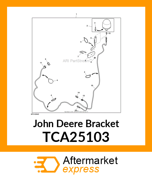 BRACKET, BEACON LIGHT ASSY TCA25103