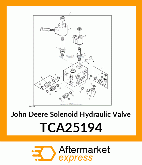 SOLENOID HYDRAULIC VALVE, REPLACE S TCA25194