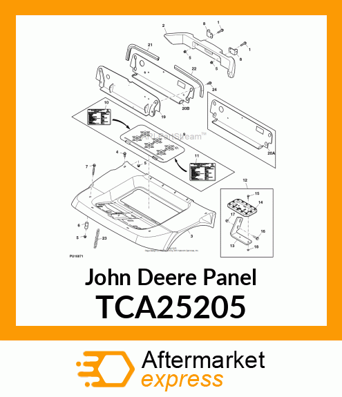 PANEL ASSEMBLY 1400/1500 TCA25205